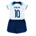 Engeland Raheem Sterling #10 Babykleding Thuisshirt Kinderen WK 2022 Korte Mouwen (+ korte broeken)